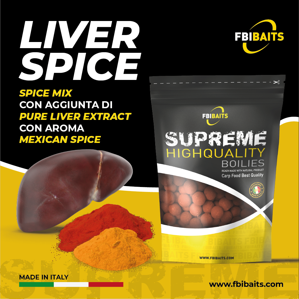 Boilies Supreme Liver Spice 1 Kg ( Fegato/Spice )